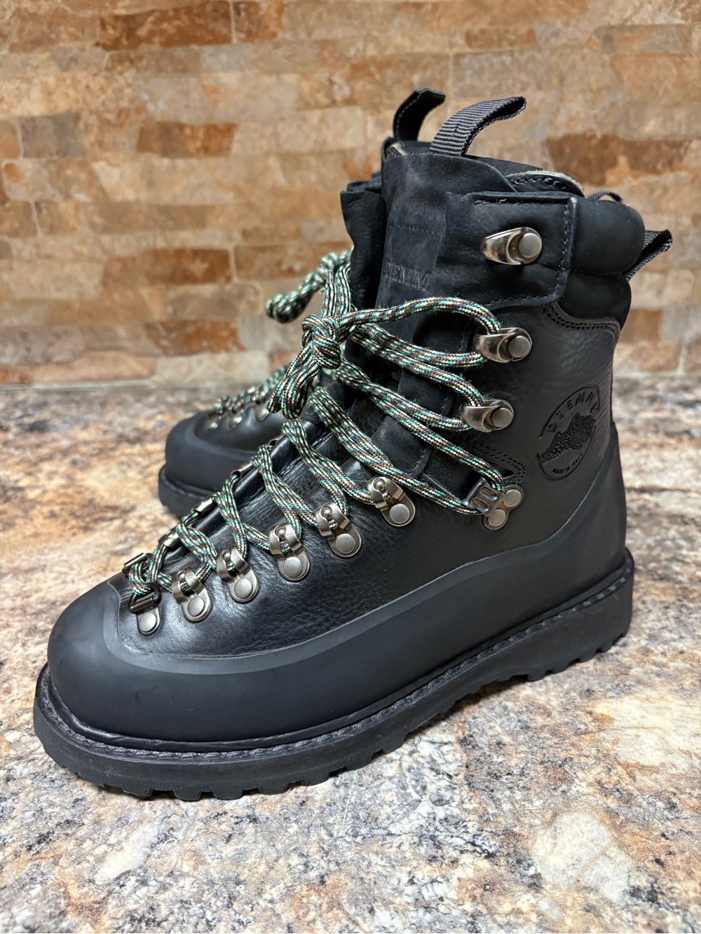 Diemme Everest Black Leather Hiking Boots DI2007EV01 Size 36.5 US Size 6.5